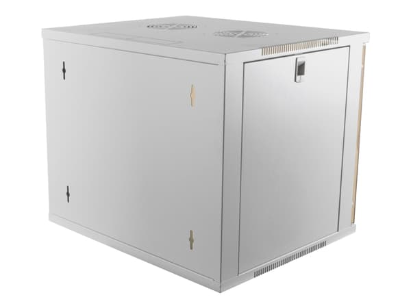DELTACO 19-5409W - Skåp - väggmontering, golvstående - vit - 9U - 19"