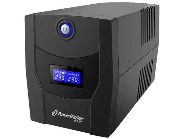 PowerWalker Basic VI 600 STL - UPS - Växelström 162 - 290 V - 360 Watt - 600 VA - 7 Ah - USB - utgångskontakter: 2