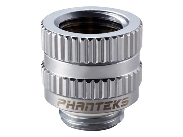 Phanteks Glacier Male to Female Rotary Adapter - Inpassning till vätskekylsystem - spegelkrom