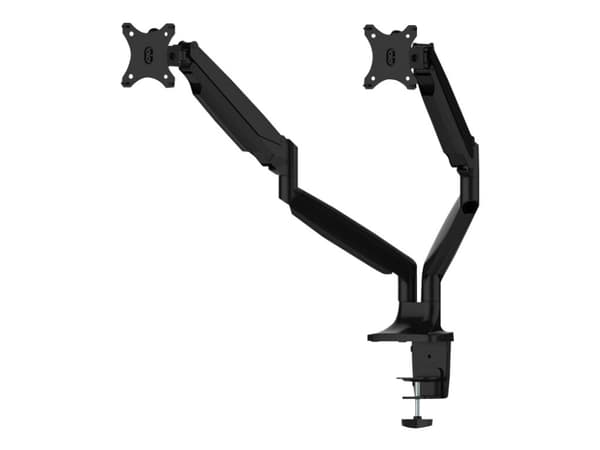 Neomounts NM-D750D - Monteringssats - fullständig rörelse - för 2 LCD-bildskärmar - svart - skärmstorlek: 10"-32" - klämma, monterbar, skyddshylsa, d