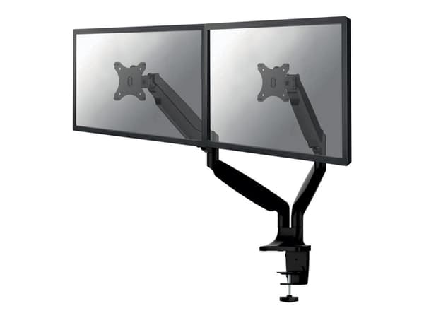 Neomounts NM-D750D - Monteringssats - fullständig rörelse - för 2 LCD-bildskärmar - svart - skärmstorlek: 10"-32" - klämma, monterbar, skyddshylsa, d