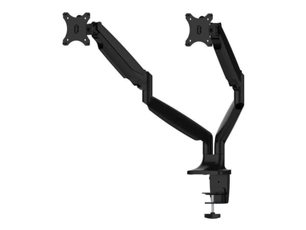 Neomounts NM-D750D - Monteringssats - fullständig rörelse - för 2 LCD-bildskärmar - svart - skärmstorlek: 10"-32" - klämma, monterbar, skyddshylsa, d