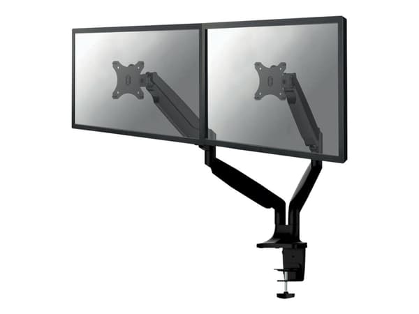 Neomounts NM-D750D - Monteringssats - fullständig rörelse - för 2 LCD-bildskärmar - svart - skärmstorlek: 10"-32" - klämma, monterbar, skyddshylsa, d