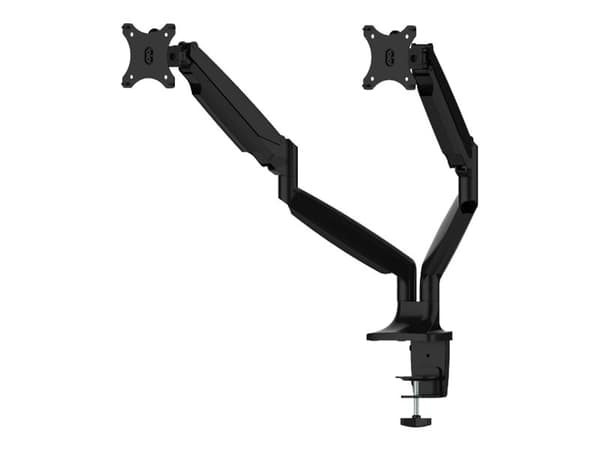 Neomounts NM-D750D - Monteringssats - fullständig rörelse - för 2 LCD-bildskärmar - svart - skärmstorlek: 10"-32" - klämma, monterbar, skyddshylsa, d Svart