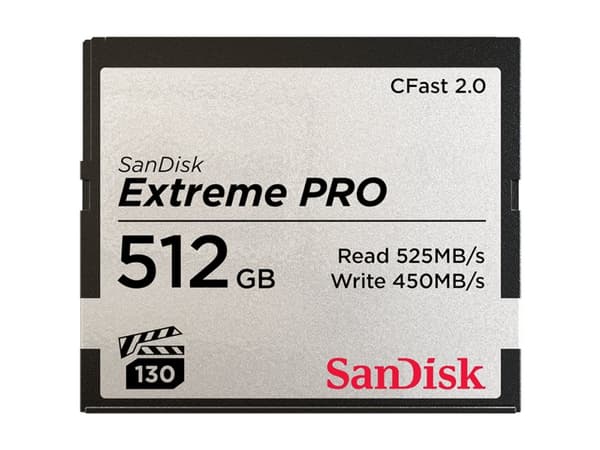 SanDisk Extreme Pro - Flashminnekort - 512 GB - CFast 2.0