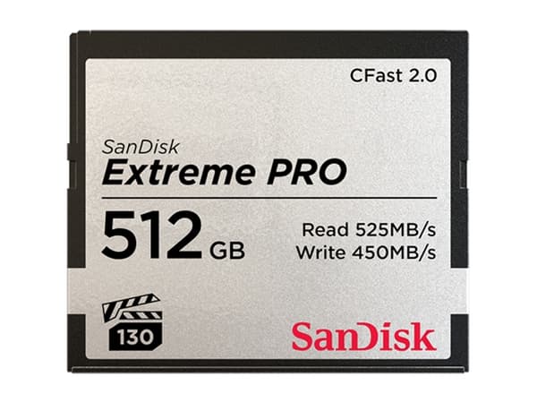 SanDisk Extreme Pro - Flashminnekort - 512 GB - CFast 2.0