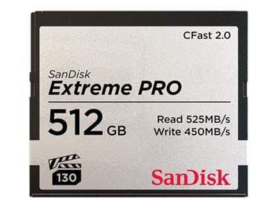 SanDisk Extreme Pro - Flashminnekort - 512 GB - CFast 2.0