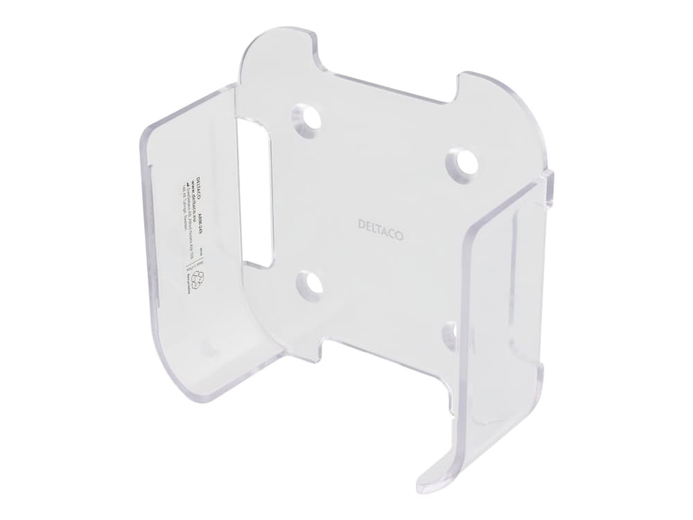 DELTACO ARM-249 - Konsol - för TV - transparent - väggmonterbar - för Apple TV 4K, HD