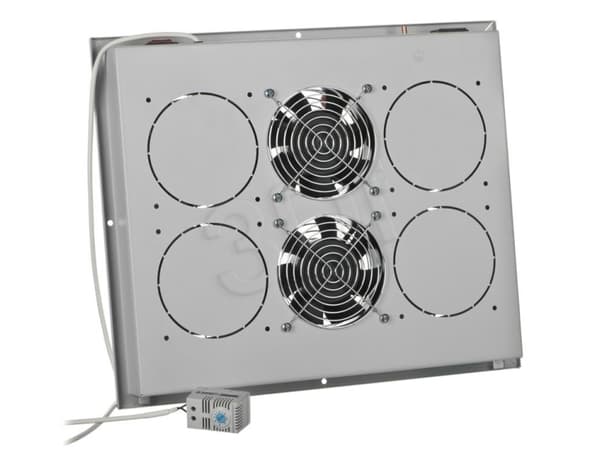Triton - Rack-viftesett - med termostat - AC 220 V - RAL 7035