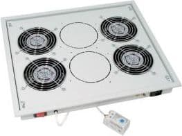 Triton - Rack-viftesett - med termostat - AC 220 V - RAL 7035