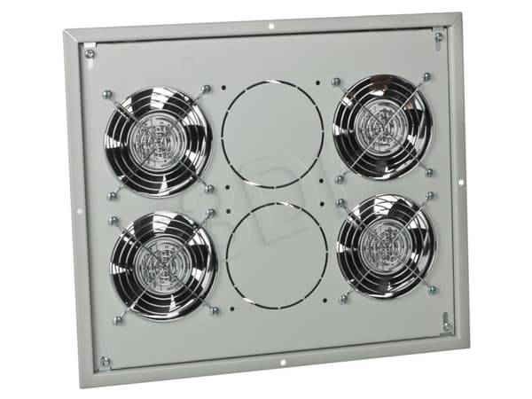 Triton - Fläktbricka för stativ - med 4 kylfläktar, termostat - AC 230 V