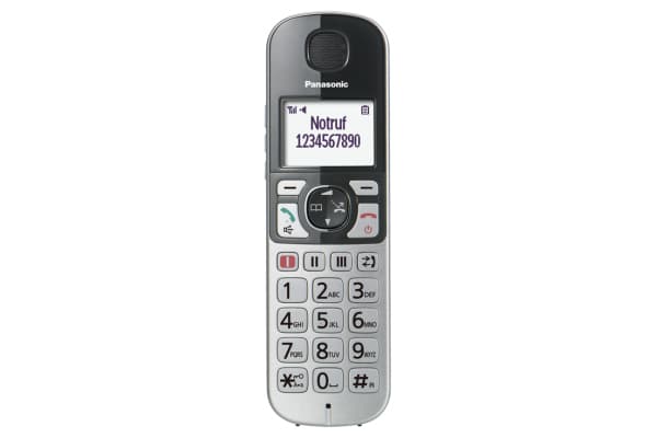 Panasonic KX-TGQ500GS, IP Phone, Hopea, Johdoton puhelin, 4 linjat, 150 entries, LCD