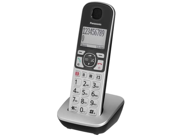 Panasonic KX-TGQ500GS, IP Phone, Hopea, Johdoton puhelin, 4 linjat, 150 entries, LCD