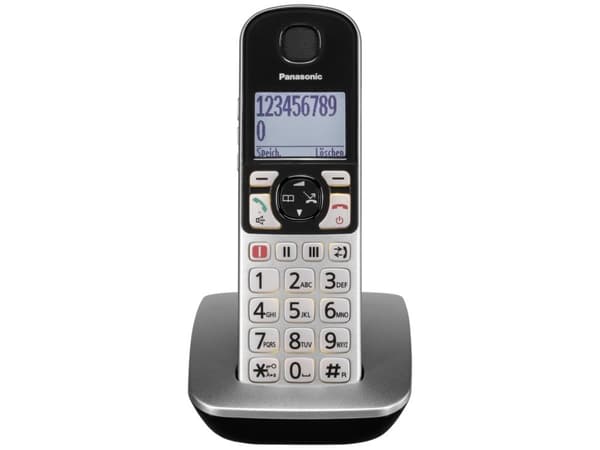 Panasonic KX-TGQ500GS, IP Phone, Hopea, Johdoton puhelin, 4 linjat, 150 entries, LCD