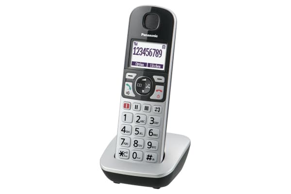 Panasonic KX-TGQ500GS, IP-telefon, Sølv, Trådløst håndsett, 4 linjer, 150 oppføringer, LCD Sølv