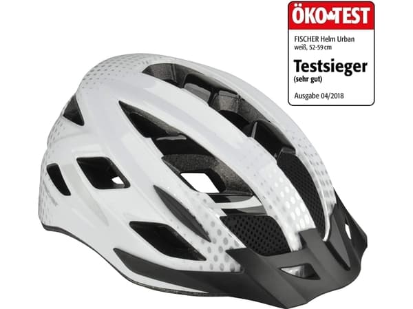 FISCHER FAHRRAD Urban Lano S/M MTB-hjelm Hvid, Sort Konfektionsstørrelse=M