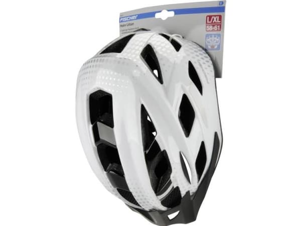 FISCHER Fahrrad-Helm "Urban Lano", Größe: S/M Innenschale aus hochfestem EPS, verstellbares, beleuchtetes - 1 Stück (86720)
