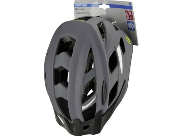 FISCHER FAHRRAD Urban Levin L/XL MTB-hjelm Grå, Sort Konfektionsstørrelse=L