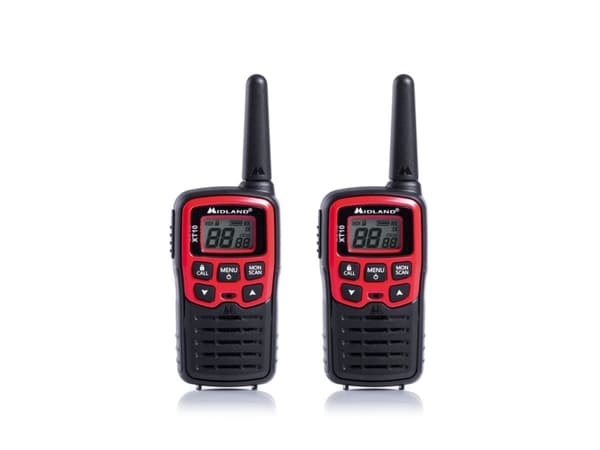 Midland XT10, 16 kanaler, 446.00625 - 446.09375 MHz, LCD, AAA, Alkalisk, 73 g