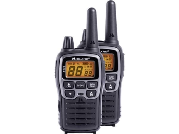Midland XT70, 24 kanaler, 446.00625 - 446.09375 MHz, LCD, AAA, Alkalinsk, 113 g