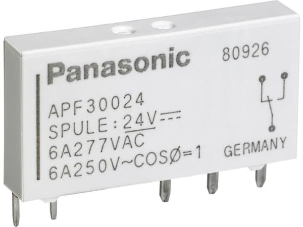 Panasonic APF30324 Tryckrelä 24 V/DC 6 A 1 x växelkontakt 1 st