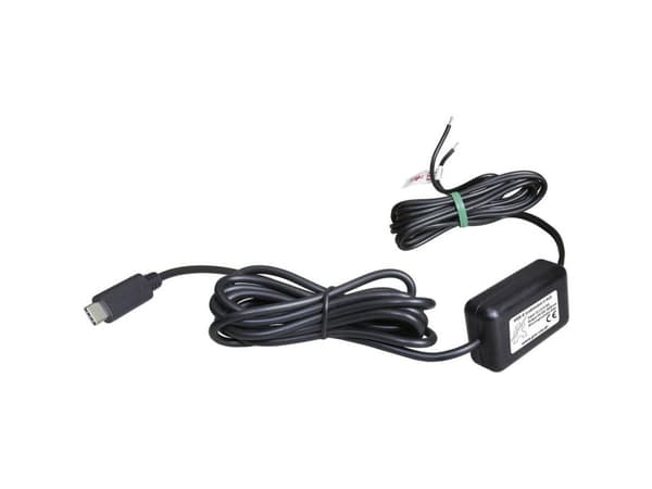 ProCar Conrad USB-C latauskaapeli, vesisuojattu IP44, 12-24V, Lähtö: 5V, 3000mA 12 V - 5 V, 24 V - 5 V 3 A Avoin kaapeli