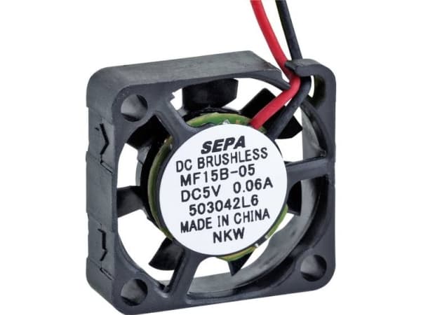 SEPA MF15B05 Aksial ventilator 5 V/DC 0.7 m³/h (L x B x H) 15 x 15 x 4.5 mm