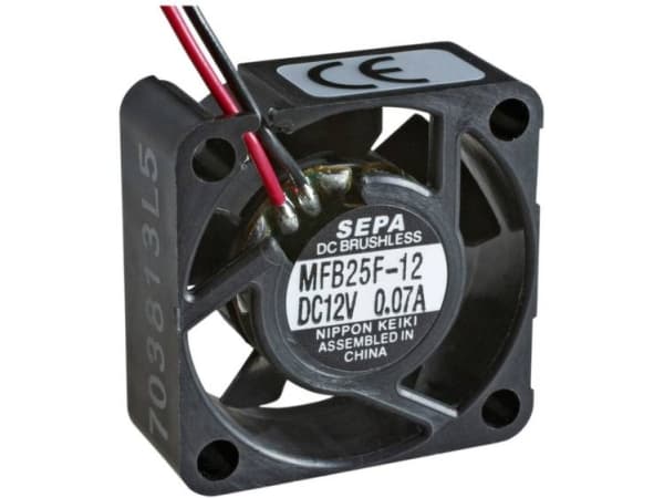 SEPA MFB25F12 Aksial ventilator 12 V/DC 4.2 m³/h (L x B x H) 25 x 25 x 10 mm