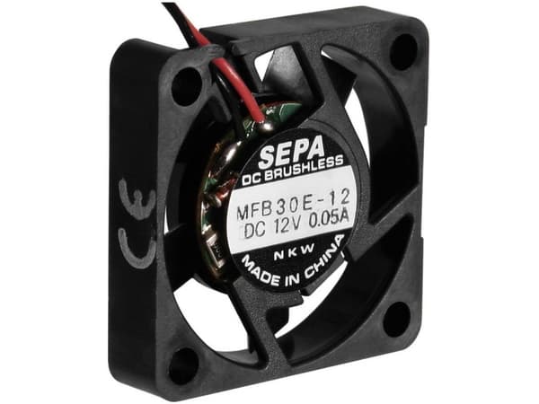 SEPA MFB30E12 Aksial ventilator 12 V/DC 4.0 m³/h (L x B x H) 30 x 30 x 6.5 mm