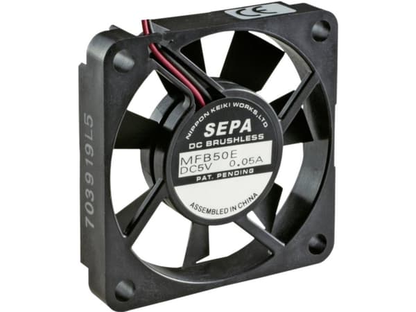 SEPA MFB50E12A Axialfläkt 12 V/DC 14,3 m³/h (L x B x H) 50 x 10,2 x 50 mm