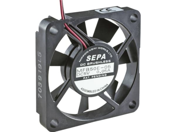SEPA MFB50E12 Axialfläkt 12 V/DC 14,3 m³/h (L x B x H) 50 x 50 x 10 mm
