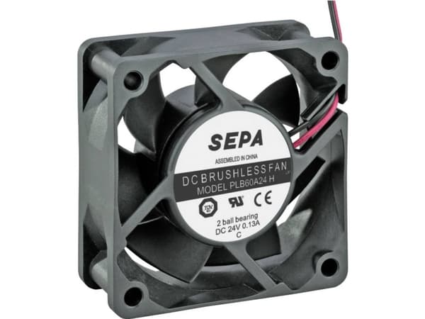 SEPA PLB60A24SE16A Aksiaalituuletin 24 V/DC 36,7 m³/h (L x S x K) 60 x 60 x 25 mm (L x S x K) 60 x 60 x 25 mm)