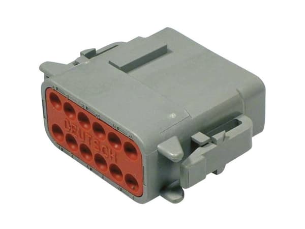 TE Connectivity DTM 06-12 SA Rundstik Stik, lige Samlet poltal: 12 Serie (rundstikforbindelse): DTM 1 stk