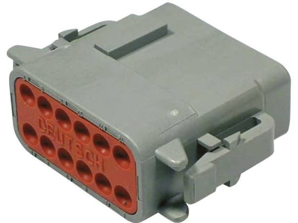TE Connectivity DTM 06-12 SA Rundstik Stik, lige Samlet poltal: 12 Serie (rundstikforbindelse): DTM 1 stk