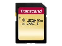 Transcend 500S - Flashminnekort - 128 GB - Video Class V30 / UHS-I U3 / Class10 - SDXC UHS-I