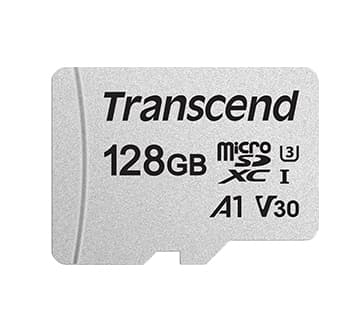 Transcend 300S - Flashminnekort - 128 GB - A1 / Video Class V30 / UHS-I U3 - microSDXC