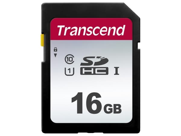 Transcend 300S - Flash-minneskort - 16 GB - UHS-I U1 / Class10 - SDHC UHS-I