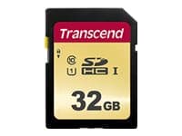 Transcend 500S - Flashminnekort - 32 GB - UHS-I U1 / Class10 - SDHC UHS-I