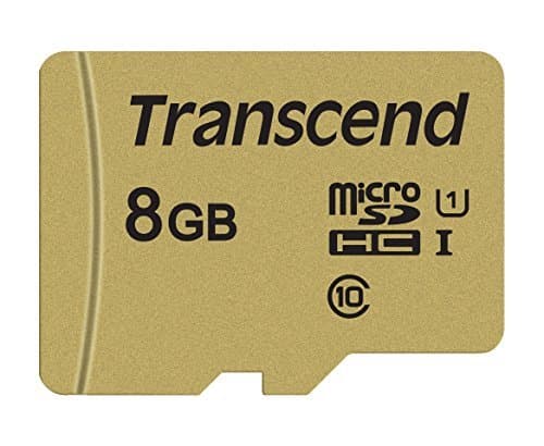 Transcend 500S - Flashminnekort (microSDHC til SD-adapter inkludert) - 8 GB - Video Class V30 / UHS-I U3 / Class10 - microSDHC