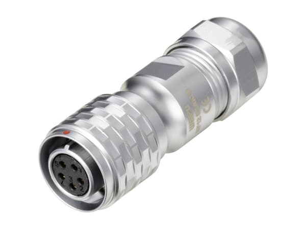 Weipu SF1210/S5 II Rundstik Kobling, lige Samlet poltal: 5 Serie (rundstikforbindelse): SF12 1 stk