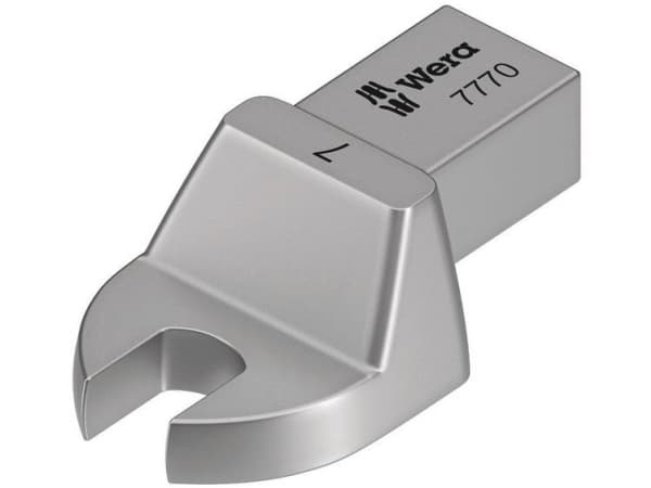 Wera 7770, Torque wrench end fitting, Sølv, 1 stykker, Chromium-Vanadium Steel (Cr-V)
