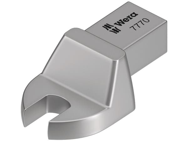 Wera 7770, Torque wrench end fitting, Sølv, 1 stykker, Chromium-Vanadium Steel (Cr-V)