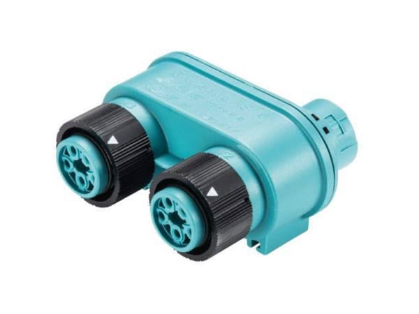 Wieland Electric 46.050.1253.6 Rundstik fordeler Samlet poltal: 4 + PE Serie (rundstikforbindelse): RST® MINI 1 stk