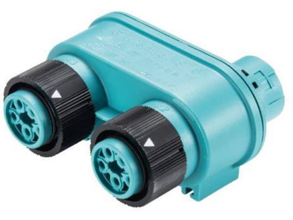 Wieland Electric 46.050.1253.6 Rundstik fordeler Samlet poltal: 4 + PE Serie (rundstikforbindelse): RST® MINI 1 stk
