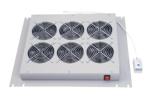 Triton - Rack-viftesett - med termostat - AC 220 V - RAL 7035