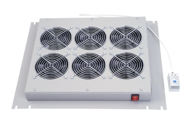 Triton - Rack-viftesett - med termostat - AC 220 V - RAL 7035