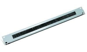 Triton - Rackkabeladgangspanel med børste - RAL 7035 - 1U