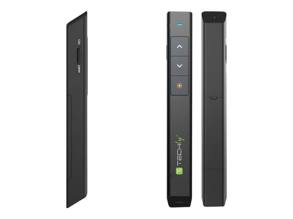 TECHly - Kaukosäädin esitykseen - RF - musta