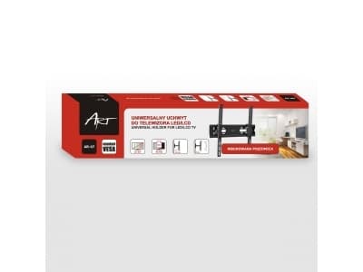 ART AR-47 - Brakett - for flatpanel - pulverbelagt metall - svart - skjermstørrelse: 23"-55" - veggmonterbar