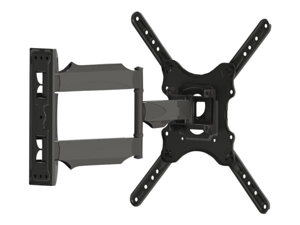 ART AR-78 - Brakett - justerbar arm - for LCD-TV - metall - pulverbelagt svart - skjermstørrelse: 23"-52" - veggmonterbar